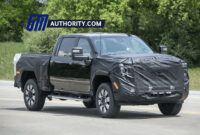 4 gmc sierra hd at4 with potential denali package spied 2023 gmc denali pickup