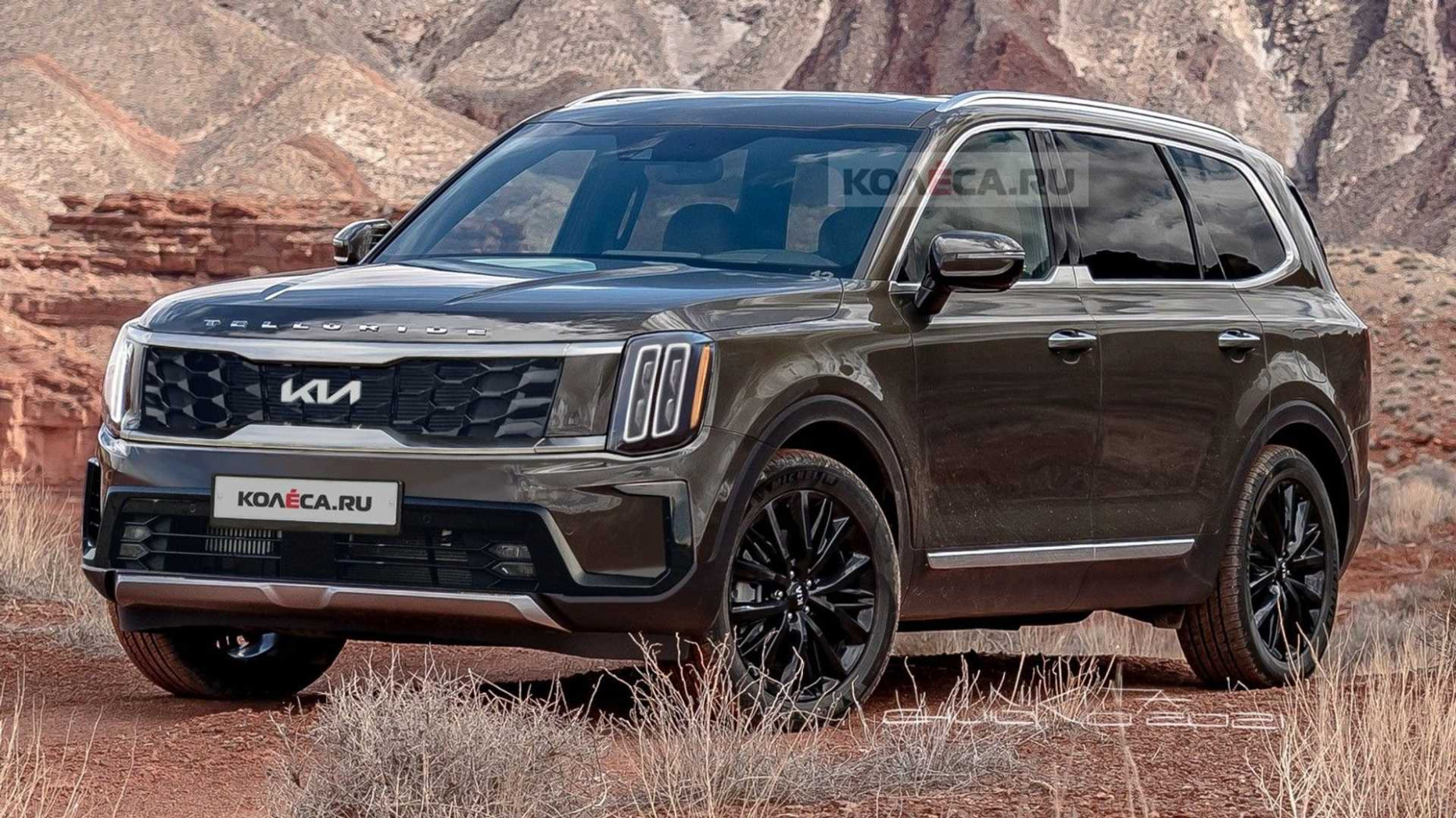 4 Kia Telluride Facelift Rendered After Spy Video Emerges Kia Telluride 2023 Review