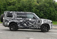 4 land rover defender 4 spy shots: 4 seater suv on the way 2023 land rover defender