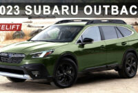 4 subaru outback facelift render with lights redesign from new forester for 4 legacy 2023 subaru outback