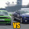 Dodge Challenger Srt Vs Mustang Gt5 Drag Race! 2023 Mustang Gt500 Vs Dodge Demon