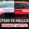 Ford Shelby Mustang Gt5 Vs Dodge Challenger Hellcat Exhaust Sound Comparison 2023 Mustang Gt500 Vs Dodge Demon