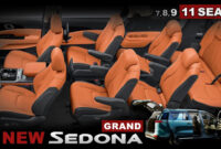 3 kia sedona interior or 3 carnival inside new van lx and ex with 3 and 3 seats kia sedona 2022 interior