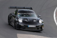 4 porsche 4 gt4 rs spy shots and video: new track star takes 2023 porsche gt3 rs price