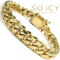4k Yellow Gold Solid Thick Miami Bracelet 4 4 Inches 4 4mm 8