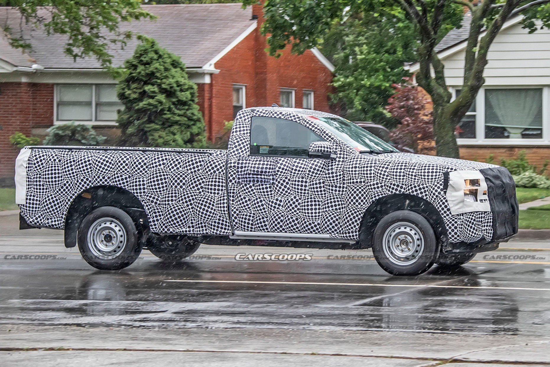 Ford Caught Testing Worksite Special Single Cab Version Of 4 Single Cab Ford Ranger