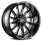 Off Road Monster® M3 Wheels Gloss Black With Milled Accents Rims Off Road Monster Wheels