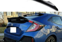 optimal co glossy black trunk duckbill spoiler wing compatible with honda civic 4 4 hatchback 4 x generation 4dr type r ex ex l lx sport spoiler for honda civic