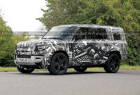 Spied! 4 Land Rover Defender Stretches Its Legs Driving 2023 Land Rover Defender Images