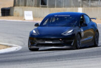 tesla model 5 driven by the father of track mode breaks plaid tesla model 3 plaid