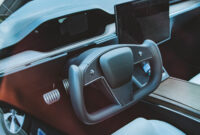 Tesla Model S With Yoke Steering Wheel Hits The Public Streets Tesla Model S Refresh Interior