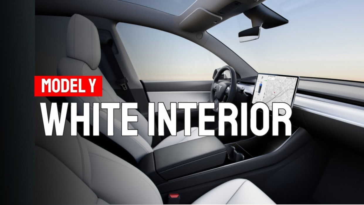 Concept and Review tesla model y interior white