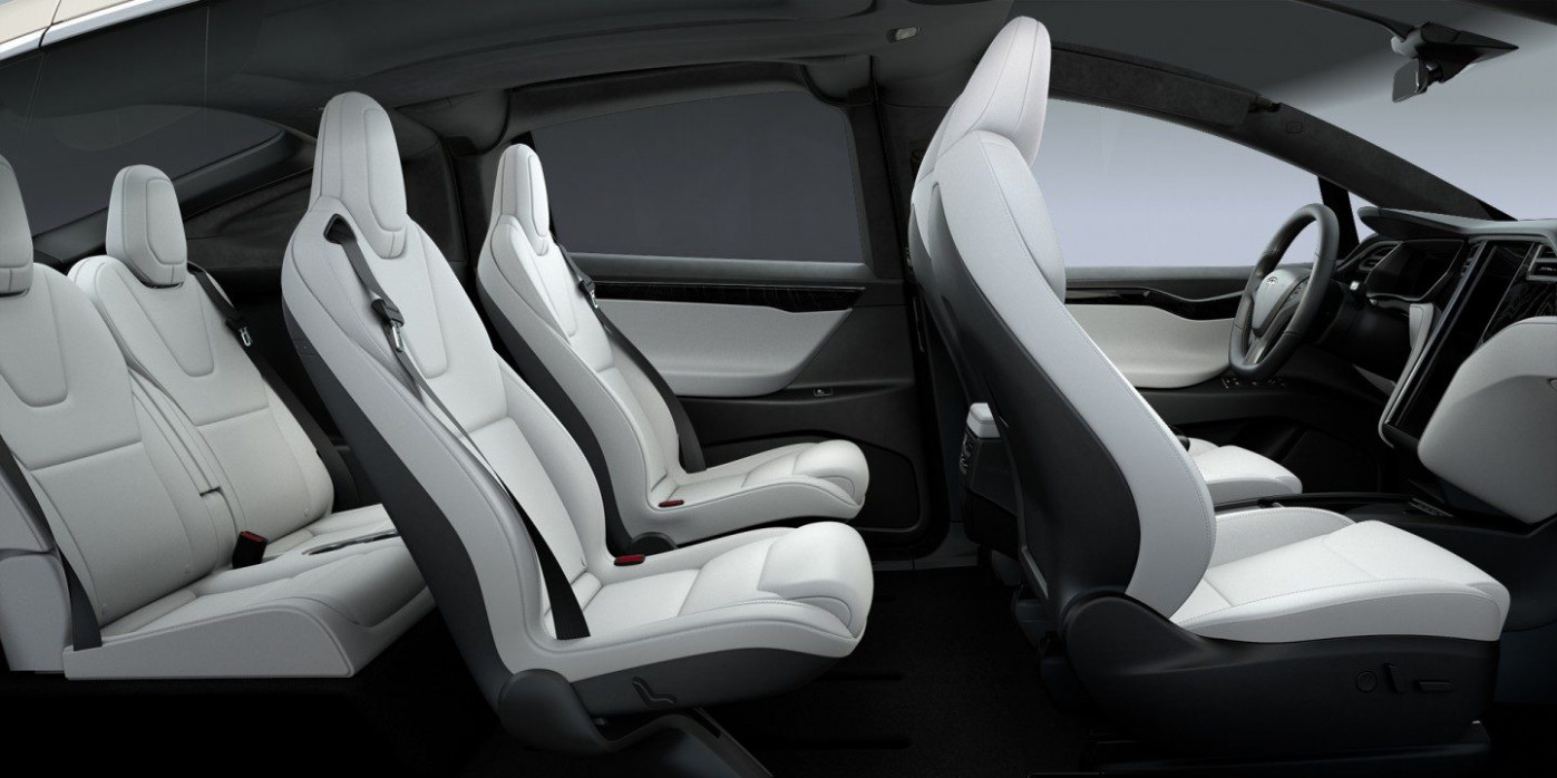 Tesla Updates Model X With New Front Seats For More Space And Seat Tesla Model X Third Row