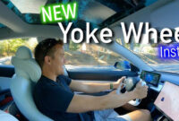 New Concept tesla model 3 yoke steering wheel