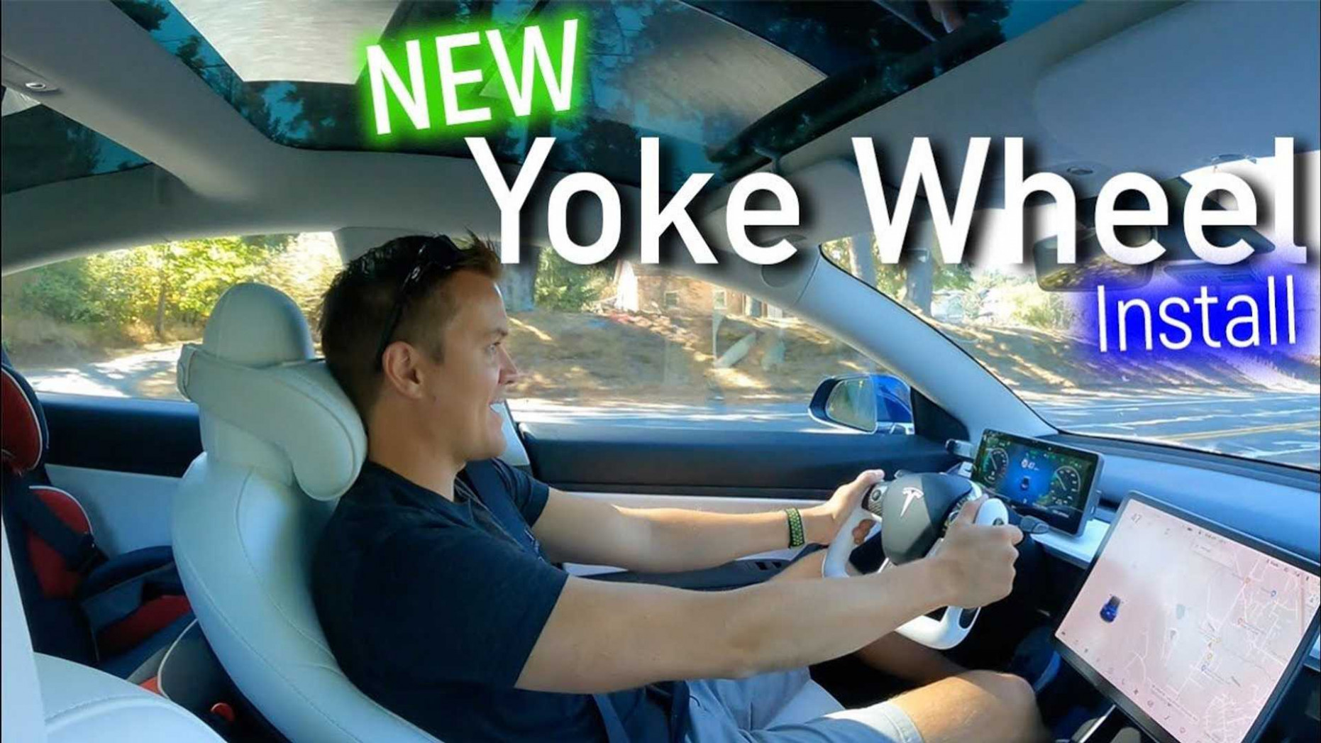 Concept and Review tesla model 3 yoke steering wheel